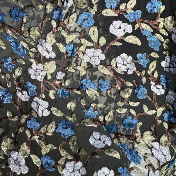 New ModCloth Black Floral Dramatic Depths Velvet Dress M,XL,2XL NWT Girlie - Picture 10 of 13